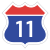 Korea Expressway No.11.svg