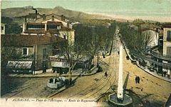 AUBAGNE - Place de l'Obélisque - Route de Roquevaire