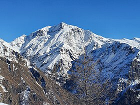 Le Vieux Chaillol depuis le col du Cendrié.