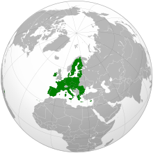 Vị trí của Liên minh châu Âu