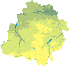 Mapa lokalizacyjna województwa łódzkiego