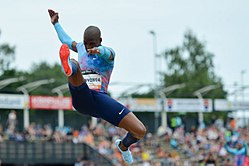 Manyonga a holland Fanny Blankers-Koen stadionban rendezett játékokon 2017-ben