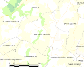 Poziția localității Montreuil-le-Henri