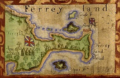 Map of Ferryland in 1693