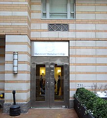 55th Street entrance Marymount dorm door 231 E55 jeh.jpg