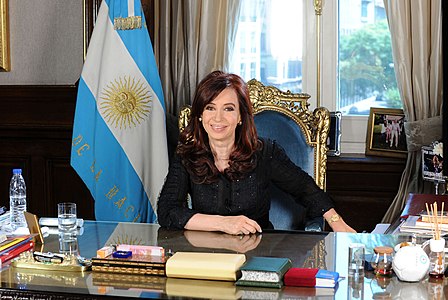 L'expresidenta de l'Argentina Cristina Fernandez de Kirchner, 2010