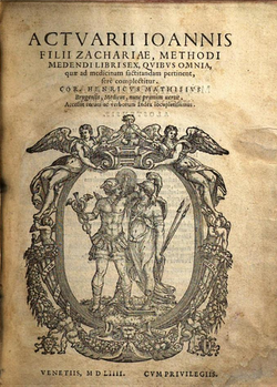 Methodi medendi libri sex, quibus omnia, verko publikigita en 1554