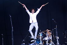 Mika auf dem Glastonbury Festival (2007)