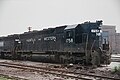 N&W 1758 mit hohem Vorbau in Decatur (Juni 1987)