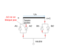 En cas de commutation, le thyristor A2 peut ne pas s'ouvrir, on a alors un court-circuit