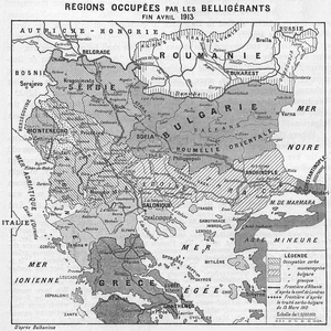 Ensimmäisen Balkanin sodan jälkeiset rajat