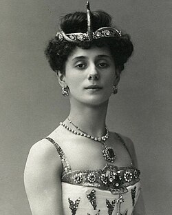Pavlova prinsessa Aspician roolissa (Faaraon tytär, n. 1910).