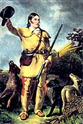 Davy Crockett, an American folk hero