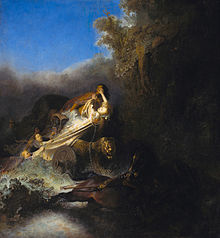 La forrabo de Prozerpina (1631), far Rembrandt, influita de la verko De raptu Proserpiane, far Klaŭdiano.