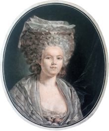 Modistino Rose Bertin en portreto de Jean-François Janinet (1780)