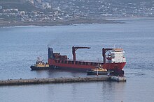 The Lady R leaving Naval Base Simon's Town. Russia's Lady R Leaves Simons Town 06.jpg