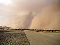 Tempête de sable au Tchad.