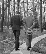 Eisenhower with John F. Kennedy, in a Pulitzer Prize-winning photo