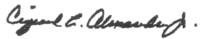 Signature of Clifford L. Alexander, Jr