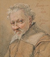 Portret moža starega 75 let (1634), kreda, pastel in črnilo na papir, zasebna zbirka