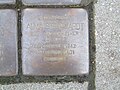 der Stolperstein für Alma Steinhardt