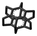 Skeletal stick model of superphane