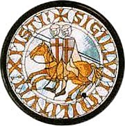 Il sigillo dei cavalieri: i due cavalieri sono stati interpretati come simbolo di povertà o della dualità del monaco/soldato