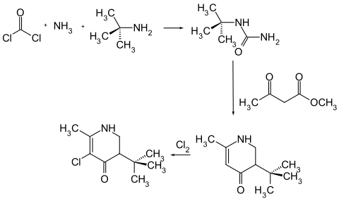 Synthese von Terbacil