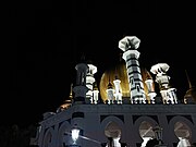 Ubudiah Mosque at night
