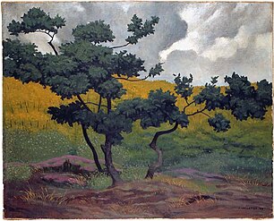 Paysage composé sous-bois, Landskab med underskov, 1918