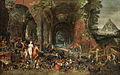 unbekannter Maler aus dem Umkreis des Jan Brueghel, Venus und Amor in der Schmiede des Vulkan, 17. Jahrhundert