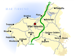 Provincia di Vibo Valentia – Mappa