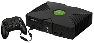 English: The Xbox console with the S controlle...