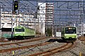 大和路線と複々線になる新加美駅 - 久宝寺駅間