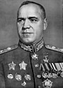 Georgy Zhukov who led the Soviet army during the Battle of Berlin.