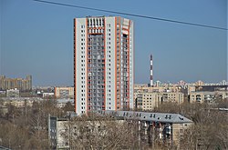 25-этажный жилой комплекс «Дом на Даурской» — самое высокое здание микрорайона Танкодром (апрель 2021)