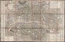 1797 Жан Карта Парижа и предместья, Франция - Geographicus - Paris-jean-1797.jpg