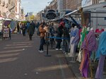 De Albert Cuypmarkt - op de hoogte van de Eerste Sweelinckstraat (foto 2023)