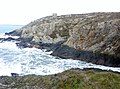 Plomodiern : la pointe de Talagrip et la maison des douaniers vues du sud