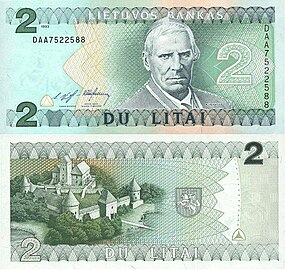 2 Lithuanian litas