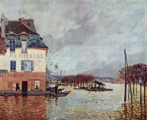 Overstroming in Port-Marly (Sisley)