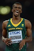 Anaso Jobodwana Rang fünf in 20,34 s