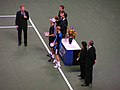 Ceremony at finish of play