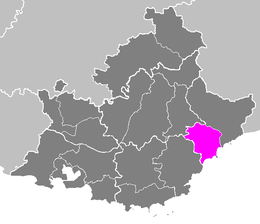Arrondissement di Grasse – Localizzazione