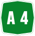 A4 Motorway shield}}