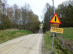 Vägen mot Tegelvreten vid Brinkbäckens naturreservat