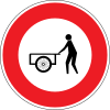 No entry for hand carts