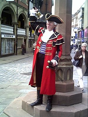 English: Chester Cross The Town Crier at Chest...