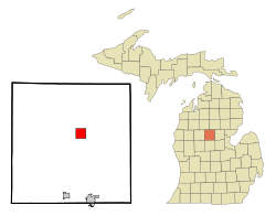 Location of Harrison in Clare County, Michigan