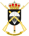 Escudo de la antigua Brigada de Infantería Ligera Paracaidista "Almogávares" VI (BRIPAC VI)